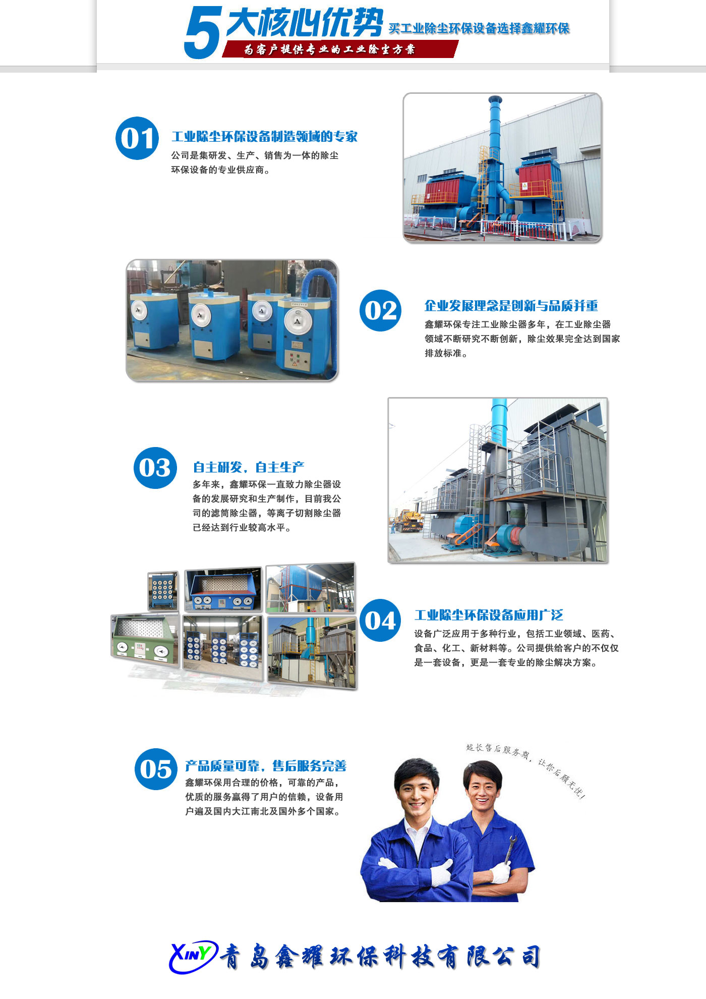購買斜插式濾筒除塵器和扁布袋除塵器選擇我們的理由